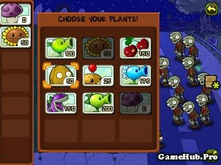 Tải Game Plants vs Zombies Java của PopCap đả Crack