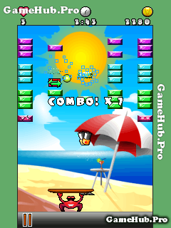 Tải game Beach Breaker - Cua chắn bóng bãi biển cho Java