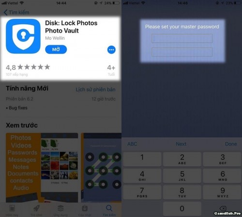 Khóa hình ảnh, video, tài liệu bằng Touch ID trên iPhone