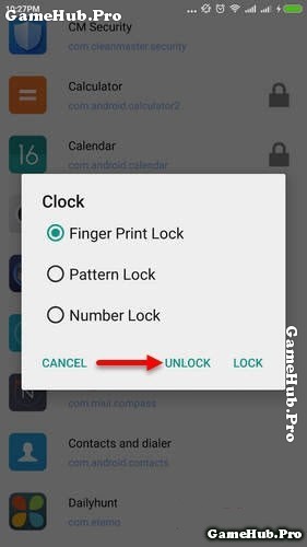 Hướng dẫn khóa - mở khóa bằng vân tay trên máy Android