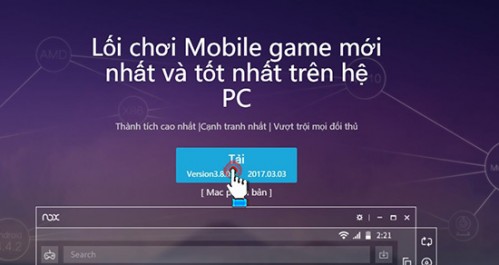 Tải và cài đặt Nox App Player - Giả lập Android Tiếng Việt