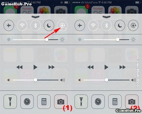 Hướng dẫn bật - tắt khóa xoay màn hình điện thoại iPhone