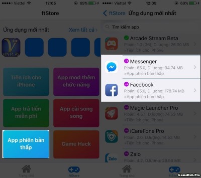 Cách cài đặt Facebook, Messenger phiên bản cũ hơn trên iOS