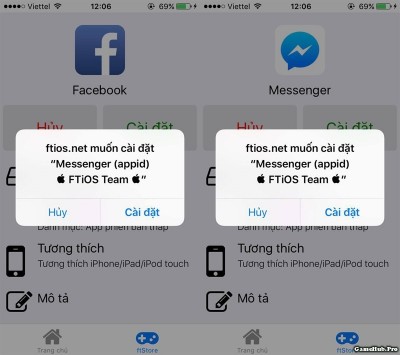 Cách cài đặt Facebook, Messenger phiên bản cũ hơn trên iOS