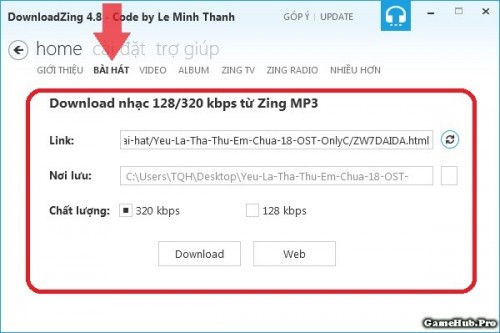Cách tải nhạc 320 kbps trên Zing MP3, Nhaccuatui cho PC