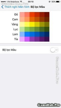 Hướng dẫn thủ thuật chỉnh màu sắc màn hình trên iOS 10