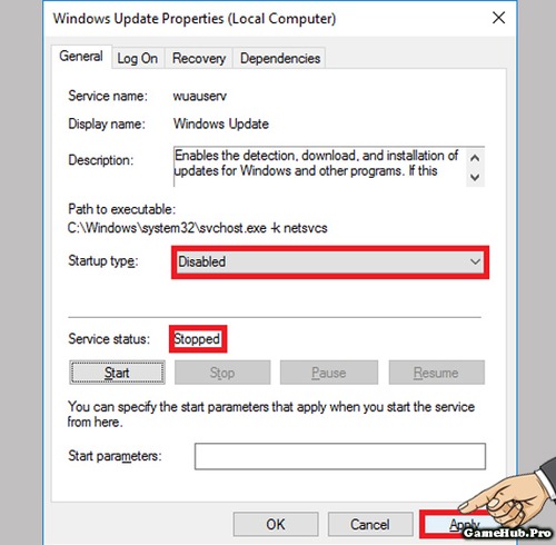 Hướng dẫn tắt Update (Cập nhật) trên Windows 10