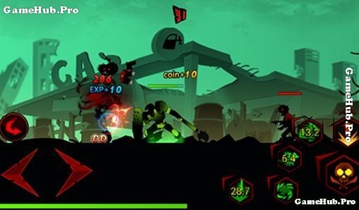 Tải game League of Stickman Zombie Hack Mod tiền Android