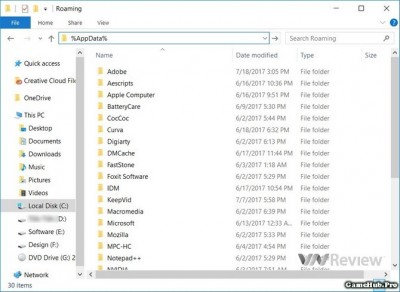 Tìm hiểu chức năng của thư mục AppData trên Windows