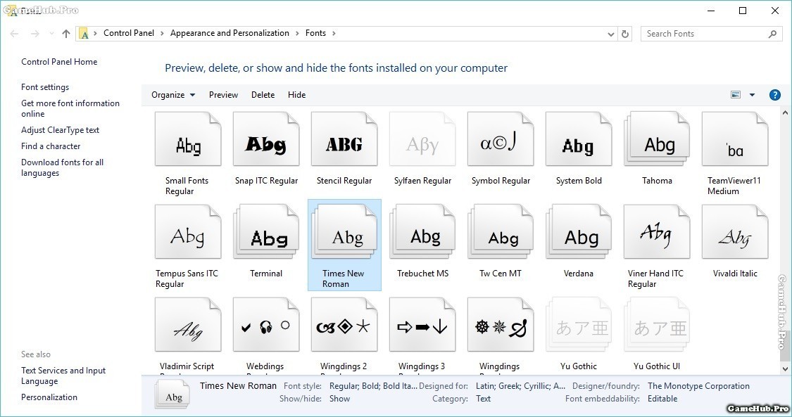 Hướng dẫn cách thay đổi Font chữ trên Windows 10 dễ dàng