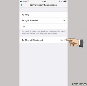 Cách thiết lập tự động nhận cuộc gói đến trên iPhone iOS 11
