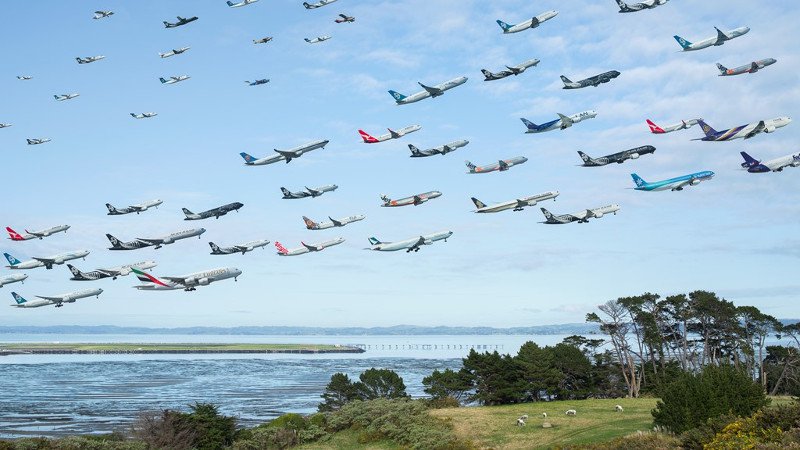 Hình ảnh máy bay hạ cánh và cất cánh đẹp trên thế giới