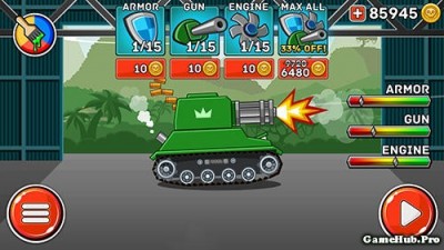 Tải game Hills of Steel - Bắn Tank Mod Money Android