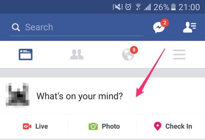 Cách viết Status màu với nền xanh đỏ tím vàng trên Facebook